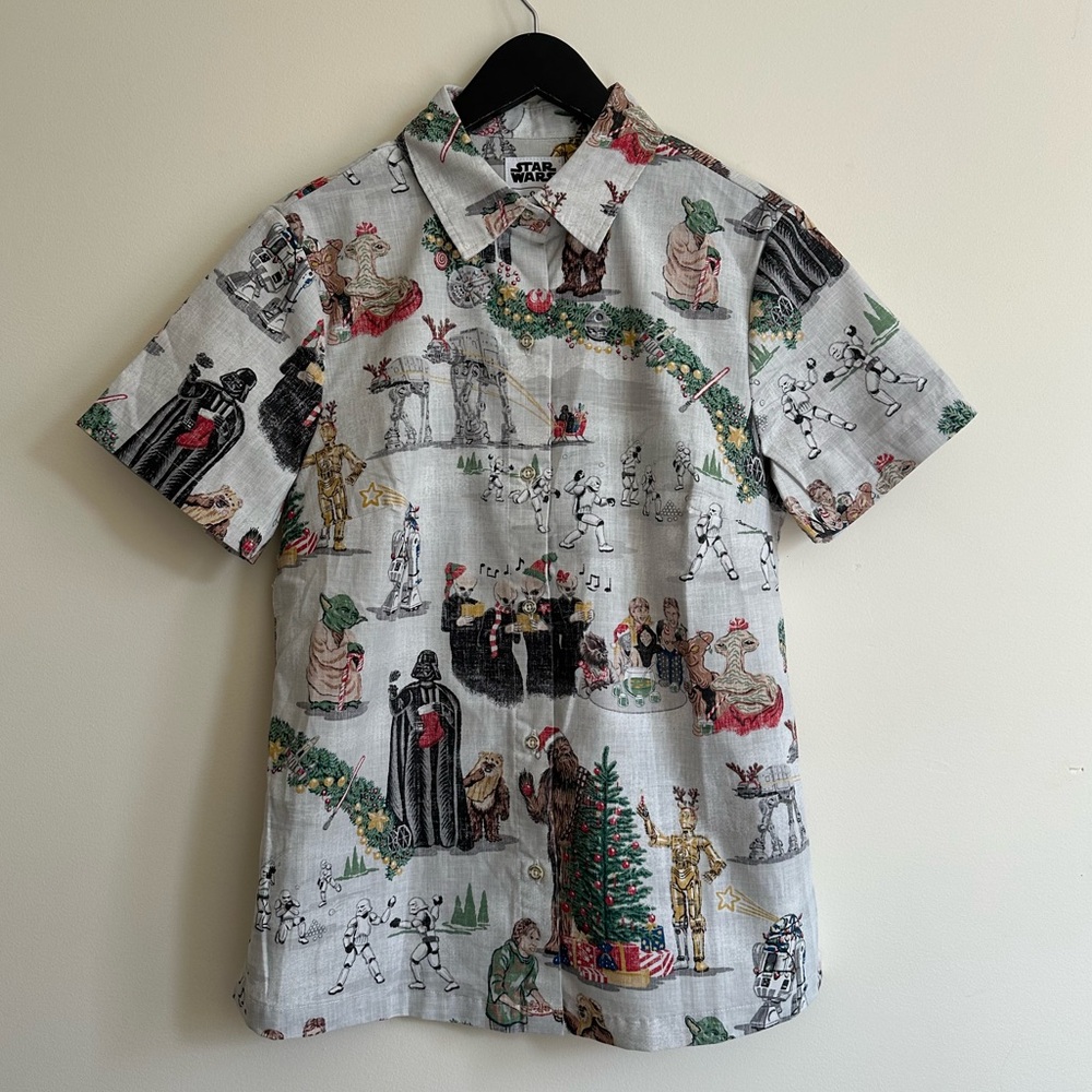 Reyn Spooner Star Wars Christmas shirt Size S